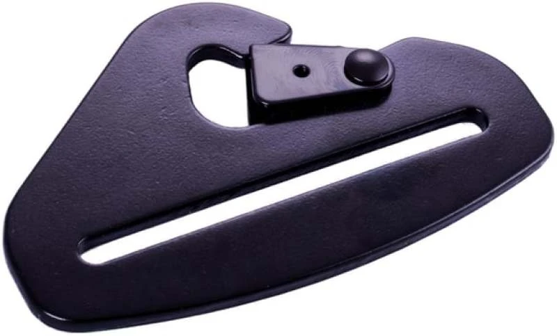 RaceQuip Schnellverschluss-Haken-Ende Gurtmontage-Hardware / Passt 3 Zoll-Gurte / Geschmiedeter Stahl - Schwarz