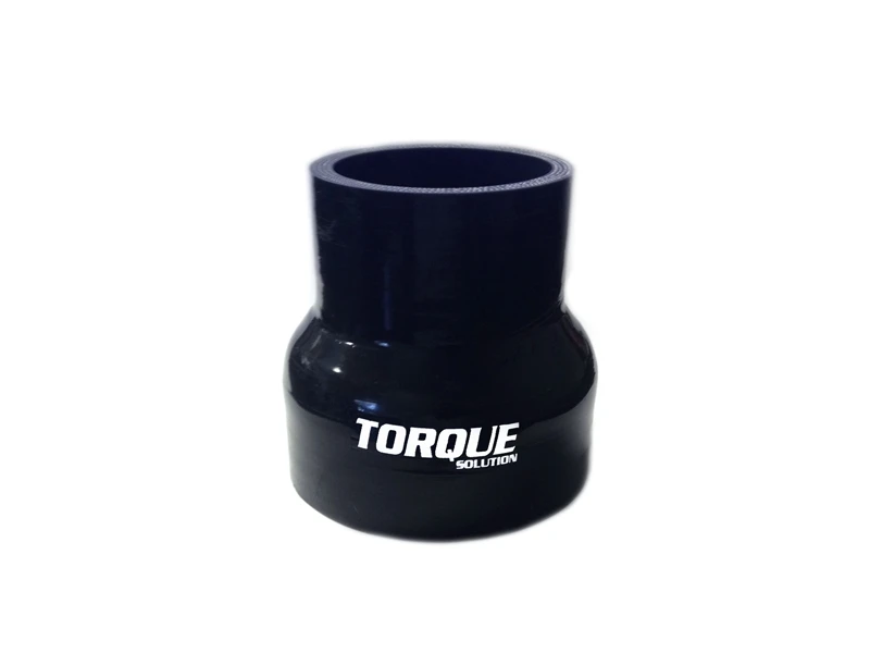 Torque Solution Transition Silikonverbinder: 2 Zoll auf 2,75 Zoll Schwarz Universal