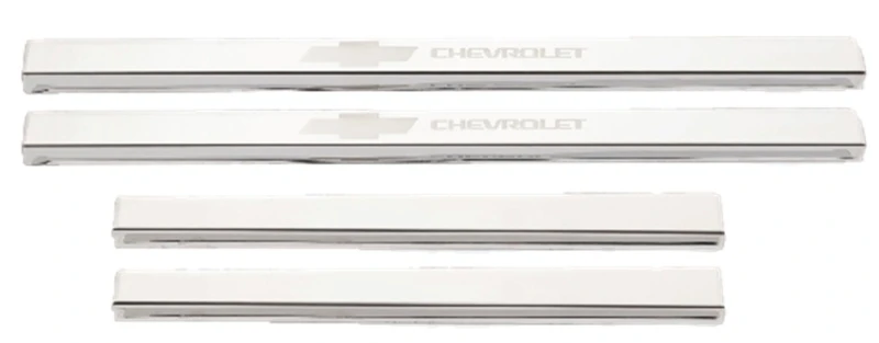 Putco 2019+ Chevrolet Silverado LD- Crew Cab (4-teilig) mit Bow Tie-Gravur SS Türschwellen
