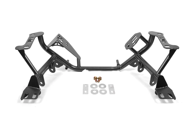 BMR 79-95 Ford Mustang K-Member Standard Version mit Coilover-Auflagen - Schwarz Hammertone