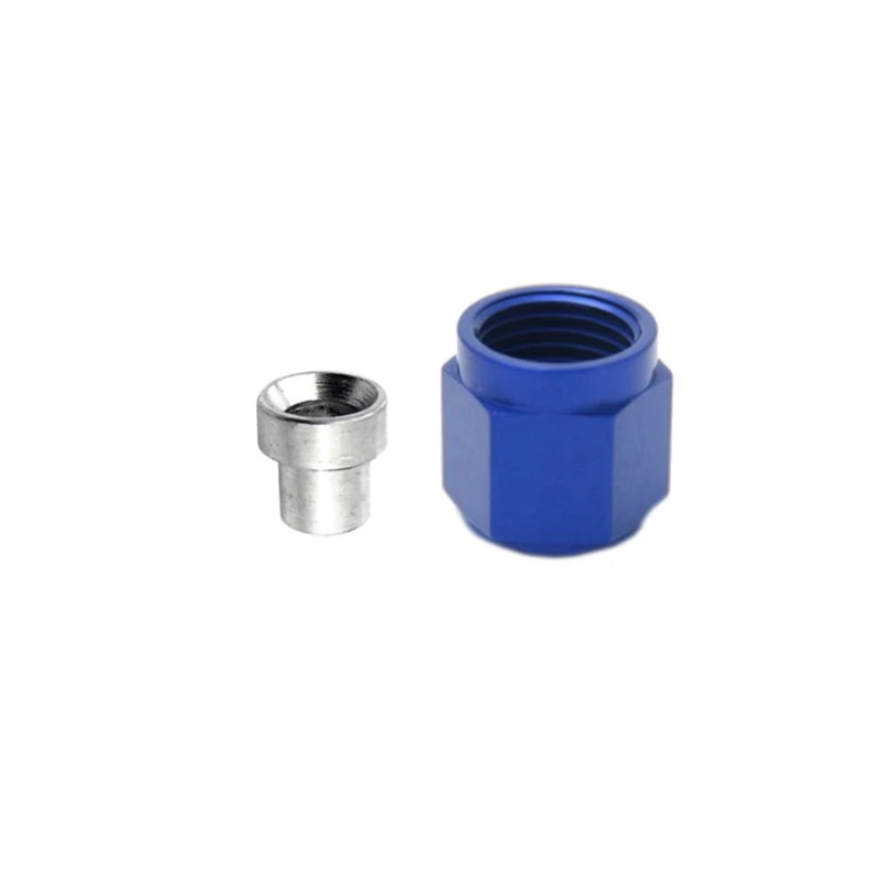 Nitrous Express 3AN B-Nut & Sleeve - Blau