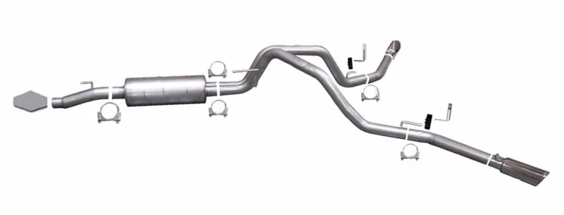 Gibson 05-08 Ford F-150 FX4 5.4L 2.5in Cat-Back-Doppelauspuff - Edelstahl