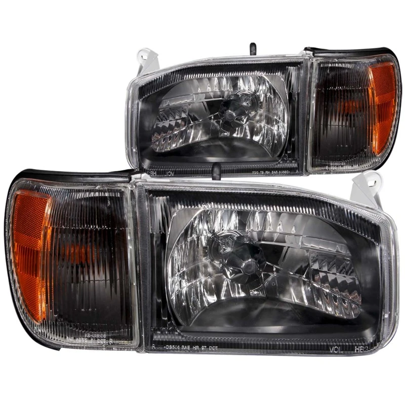 ANZO 1999-2004 Nissan Pathfinder Kristall-Scheinwerfer Schwarz