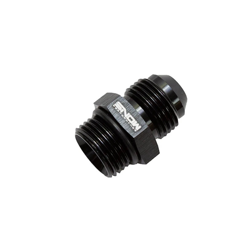Snow -8 ORB auf -8AN Gerades Fitting (Schwarz)