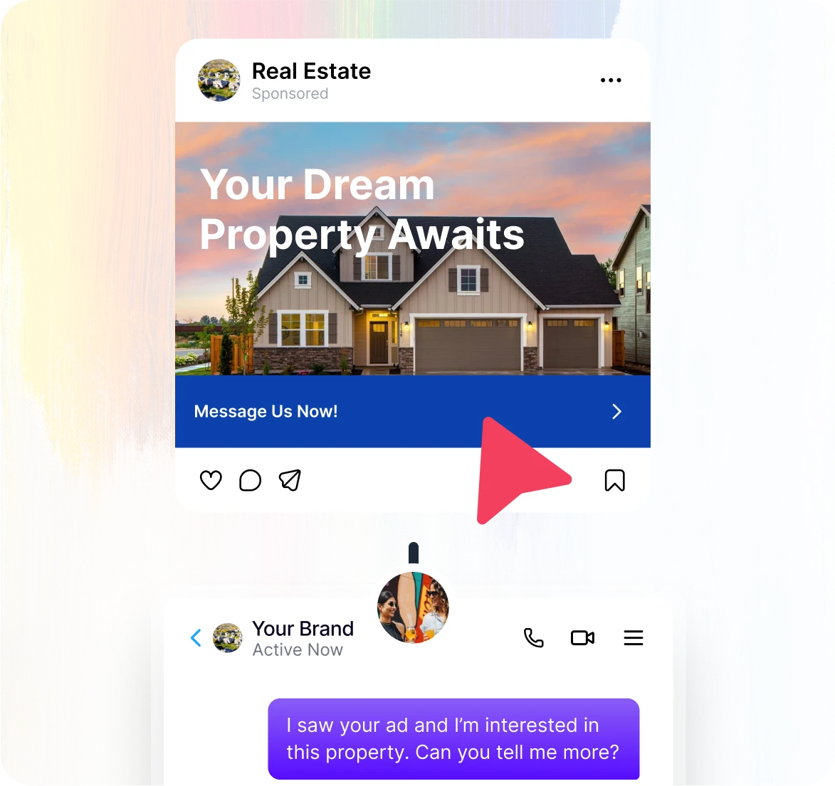 Instagram Click to DM conversation flow