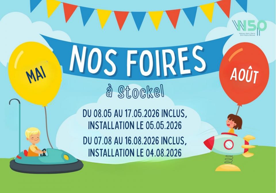 Foire - Kermis Stockel Village:  08/05/2026 > 17/05/2026