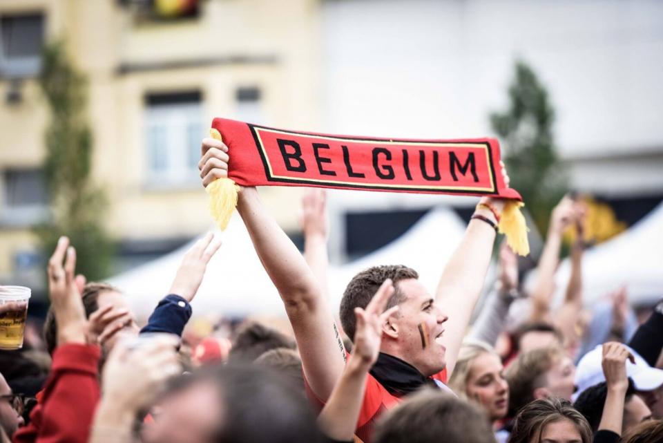 Les Diables Rouges en direct sur la Place Dumon