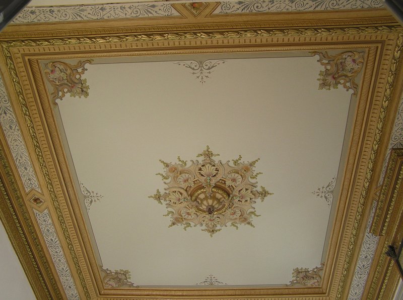 Restauratie polychromie plafond in opdracht van particulier