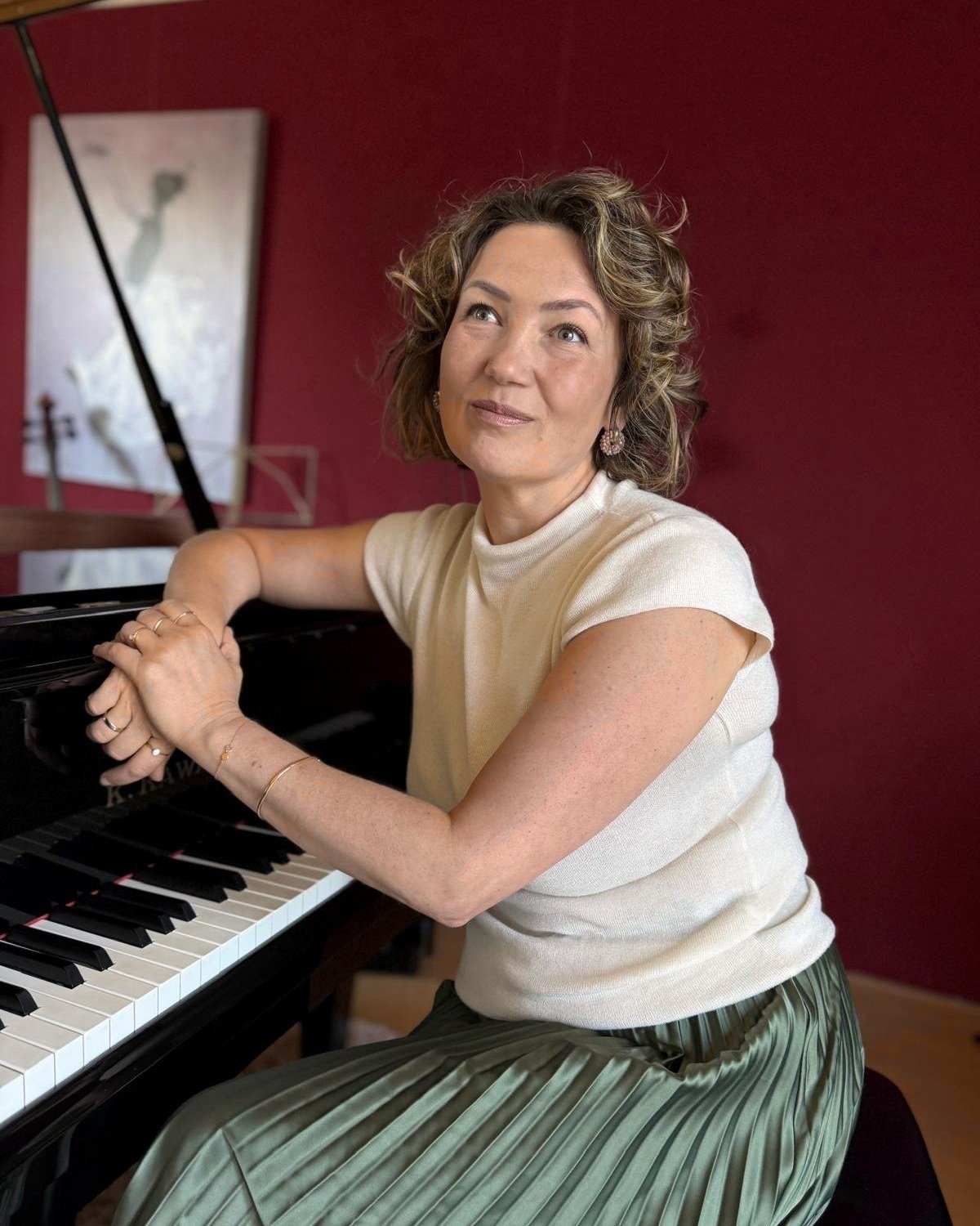Julia Zubar, pianodocent voor kinderen in Groningen