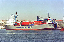 SKODSBORG — Ro Ro Cargo Ship, PANAMA flag, built 1979