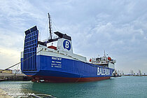 HATAY — Ro Ro Cargo Ship, Spain flag, built 1979