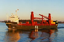 YOHANA — Ro Ro Cargo Ship, ERITREA flag, built 1979