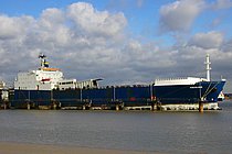QUILL — Ro Ro Cargo Ship, TUVALU flag, built 1980