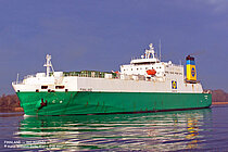 JABAL ALI 9 — Ro Ro Cargo Ship, St.Kitts and Nevis flag, built 1983