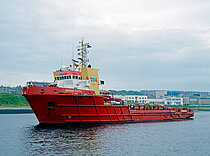 BREMEN HUNTER — Offshore Vessel, Eastern Republic of Uruguay flag, built 1982