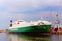 GREENLAND — Ro Ro Cargo Ship, SAINT KITTS AND NEVIS flag, built 1984