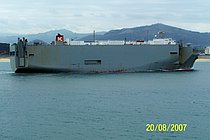 CALIFORNIAN HIGHWAY — Ro Ro Cargo Ship, PANAMA flag, built 1983