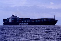 ATLANTIC BAY — Container Ship, PANAMA flag, built 1986