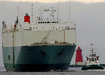 FRIS — Ro Ro Cargo Ship, SAINT KITTS AND NEVIS flag, built 1985