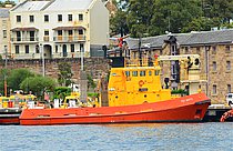 TED NOFFS — Tug, NORFOLK ISLAND flag, built 1987
