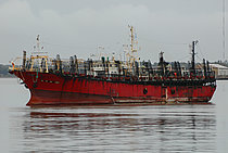 75 TAE BAEK — Fishing Vessel, ARGENTINA flag, built 1987
