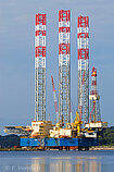 LABIN — Self Elevating Drilling  Unit, Republic of Liberia flag, built 1982