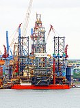 LAFFAN — Self Elevating Drilling  Unit, Republic of Panama flag, built 2010