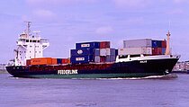 MANASSA M — Container Ship, St.Kitts and Nevis flag, built 1991