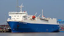 HAJH AMINA — Ro Ro Cargo Ship, TOGO flag, built 1993