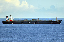 BANIAN — Gas Tanker, Angola False flag, built 1993