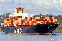 MSC POLARIS — Container Ship, LIBERIA flag, built 1995