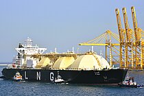 ALHAMRA — Gas Tanker, Liberia flag, built 1997