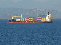 MED CORLU — Container Ship, Turkey flag, built 1995