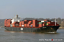 ZIM PACIFIC — Container Ship, LIBERIA flag, built 1996