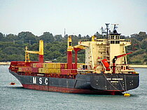 MSC HIMANSHI — Container Ship, Liberia flag, built 1997