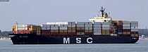 MED MERSIN — Container Ship, TURKEY flag, built 1996