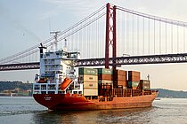 K-RIVER — Container Ship, Portugal (Madeira) flag, built 1997