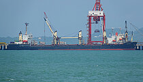 DRAGON — Bulk Carrier, St. Kitts and Nevis flag, built 1997