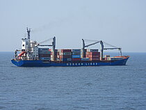 MEDKON MIRA — Container Ship, Turkey flag, built 1998