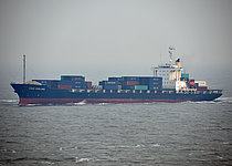 XINDE KEELUNG — Container Ship, Hong Kong, China flag, built 1997