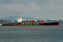 HANJIN ROME — Container Ship, KOREA, REPUBLIC OF flag, built 1998