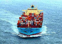 MAERSK KARACHI — Container Ship, Hong Kong, China flag, built 1998