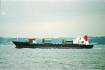 DONG FANG FU — Container Ship, China Peoples's Republic flag, built 1998