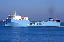 SAN JORGE — Ro Ro Cargo Ship, Mexico flag, built 2000