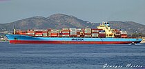 LOUIS MAERSK — Container Ship, Hong Kong, China flag, built 2001