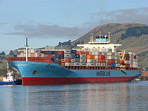 LAUST MAERSK — Container Ship, CHINA flag, built 2001