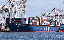 APL SCOTLAND  — Container Ship, Singapore flag, built 2001