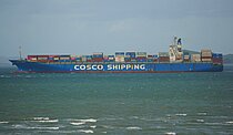 COSCO HAMBURG — Container Ship, United Kingdom flag, built 2001
