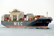 MSC LAURA — Container Ship, Panama flag, built 2002