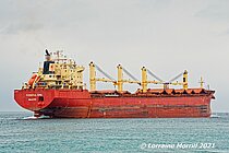 NJ MOON — Bulk Carrier, St.Kitts and Nevis flag, built 2002